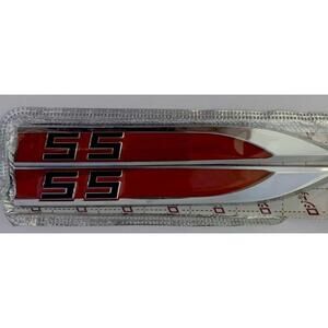 2X NEW Metal for chevy SS Blade FENDER BADGE Emblems Sticker for sport